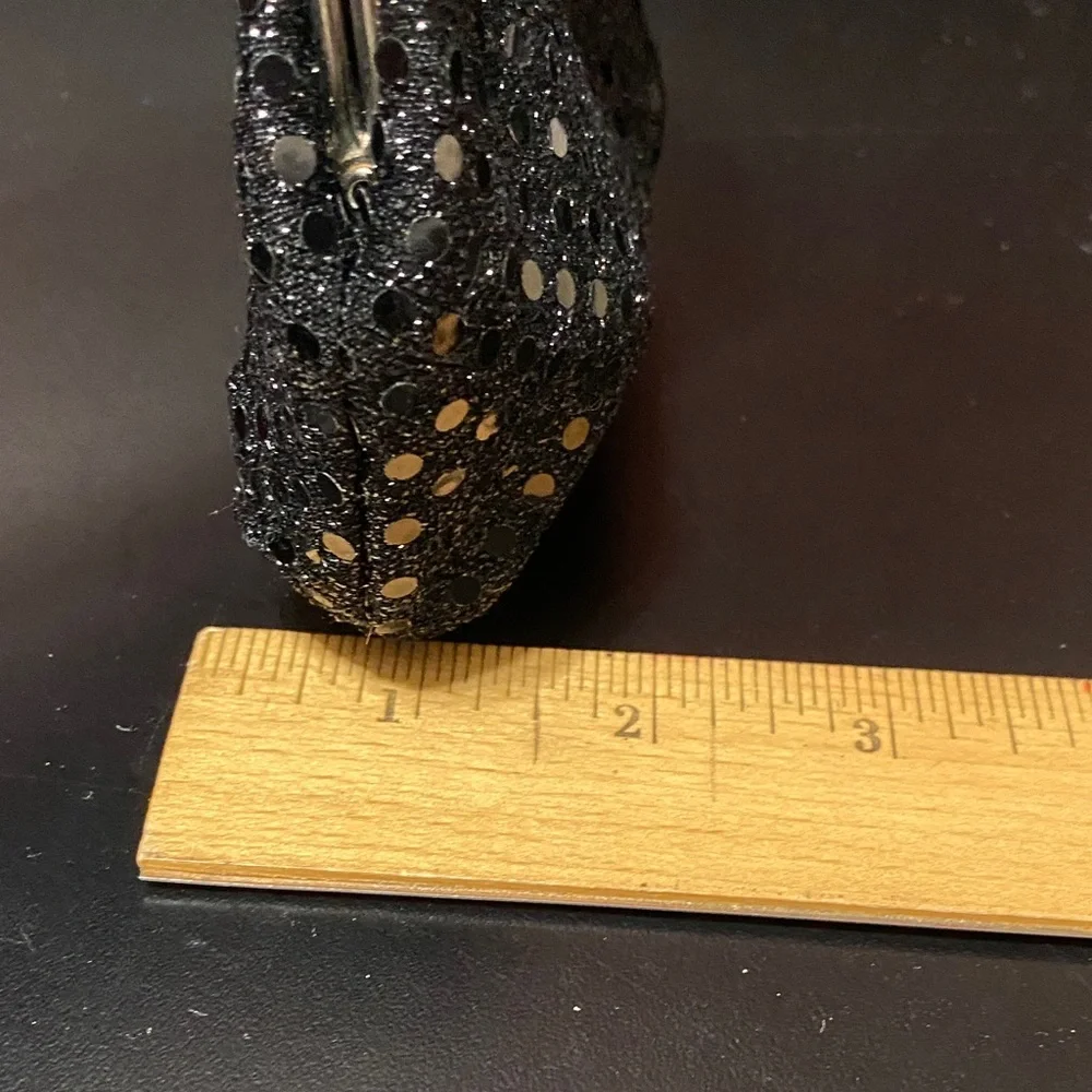 Vintage Black Sequin Change purse